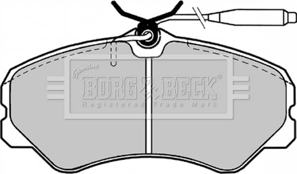 Borg & Beck BBP1130 - Bremžu uzliku kompl., Disku bremzes autodraugiem.lv