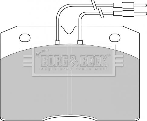 Borg & Beck BBP1133 - Bremžu uzliku kompl., Disku bremzes autodraugiem.lv