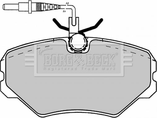 Borg & Beck BBP1137 - Bremžu uzliku kompl., Disku bremzes autodraugiem.lv