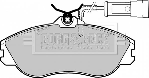 Borg & Beck BBP1124 - Bremžu uzliku kompl., Disku bremzes autodraugiem.lv