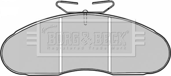 Borg & Beck BBP1126 - Bremžu uzliku kompl., Disku bremzes autodraugiem.lv