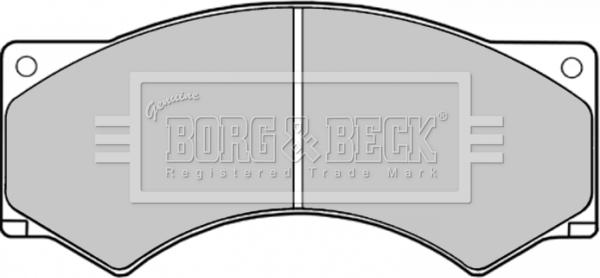 Borg & Beck BBP1122 - Bremžu uzliku kompl., Disku bremzes autodraugiem.lv