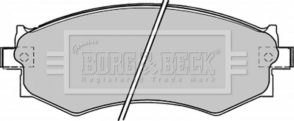 Borg & Beck BBP1173 - Bremžu uzliku kompl., Disku bremzes autodraugiem.lv