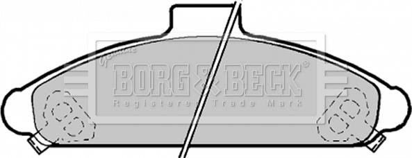 Borg & Beck BBP1172 - Bremžu uzliku kompl., Disku bremzes autodraugiem.lv