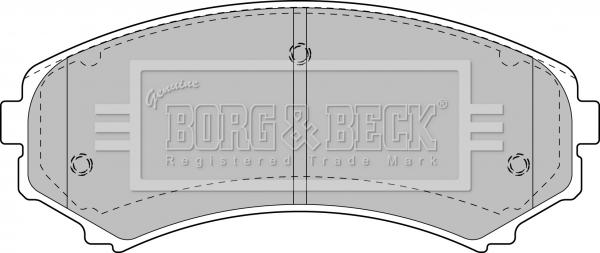 Borg & Beck BBP1891 - Bremžu uzliku kompl., Disku bremzes autodraugiem.lv