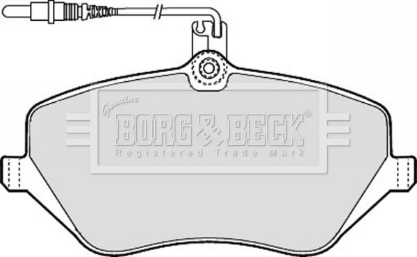 Borg & Beck BBP1898 - Bremžu uzliku kompl., Disku bremzes autodraugiem.lv