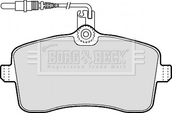 Borg & Beck BBP1897 - Bremžu uzliku kompl., Disku bremzes autodraugiem.lv