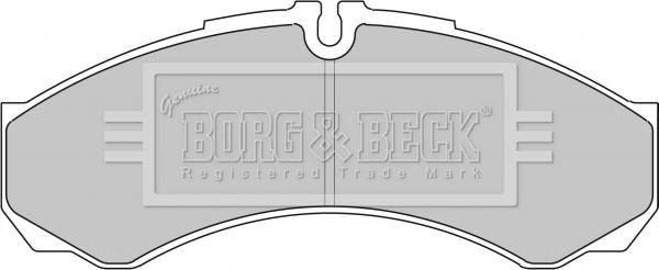 Borg & Beck BBP1862 - Bremžu uzliku kompl., Disku bremzes autodraugiem.lv