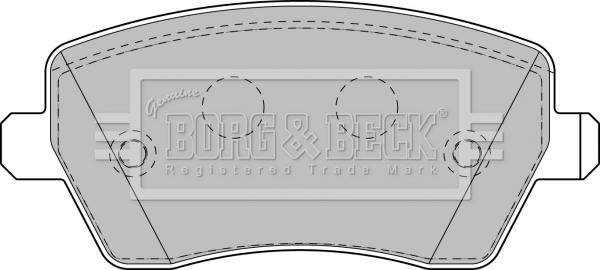 Borg & Beck BBP1807 - Bremžu uzliku kompl., Disku bremzes autodraugiem.lv