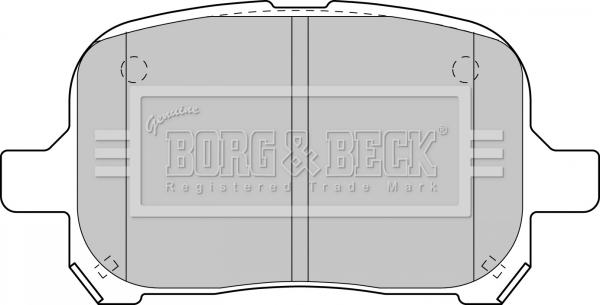Borg & Beck BBP1810 - Bremžu uzliku kompl., Disku bremzes autodraugiem.lv