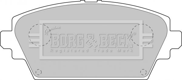 Borg & Beck BBP1811 - Bremžu uzliku kompl., Disku bremzes autodraugiem.lv