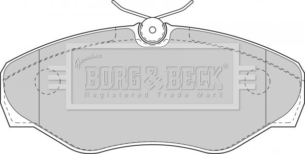 Borg & Beck BBP1812 - Bremžu uzliku kompl., Disku bremzes autodraugiem.lv