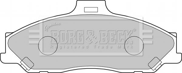Borg & Beck BBP1887 - Bremžu uzliku kompl., Disku bremzes autodraugiem.lv