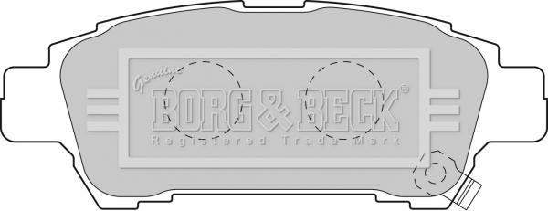 Borg & Beck BBP1838 - Bremžu uzliku kompl., Disku bremzes autodraugiem.lv