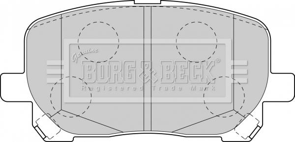 Borg & Beck BBP1837 - Bremžu uzliku kompl., Disku bremzes autodraugiem.lv