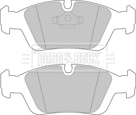 Borg & Beck BBP1399 - Bremžu uzliku kompl., Disku bremzes autodraugiem.lv