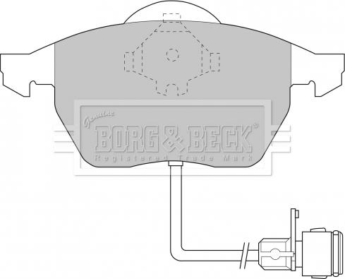 Borg & Beck BBP1392 - Bremžu uzliku kompl., Disku bremzes autodraugiem.lv