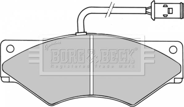 Borg & Beck BBP1357 - Bremžu uzliku kompl., Disku bremzes autodraugiem.lv