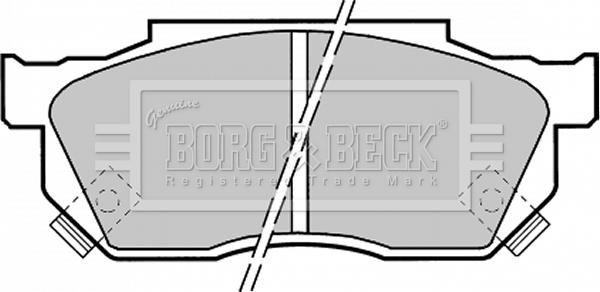 Borg & Beck BBP1369 - Bremžu uzliku kompl., Disku bremzes autodraugiem.lv