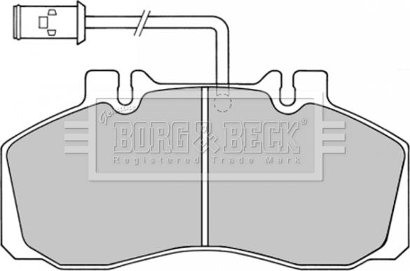 Borg & Beck BBP1362 - Bremžu uzliku kompl., Disku bremzes autodraugiem.lv