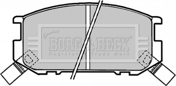 Borg & Beck BBP1318 - Bremžu uzliku kompl., Disku bremzes autodraugiem.lv