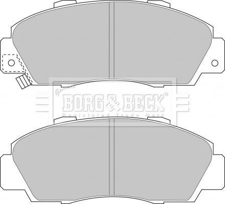 Borg & Beck BBP1389 - Bremžu uzliku kompl., Disku bremzes autodraugiem.lv