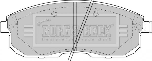 Borg & Beck BBP1473 - Bremžu uzliku kompl., Disku bremzes autodraugiem.lv