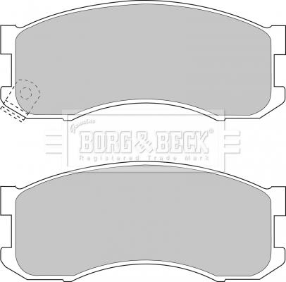 Borg & Beck BBP1336 - Bremžu uzliku kompl., Disku bremzes autodraugiem.lv