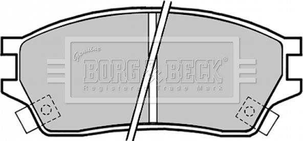 Borg & Beck BBP1325 - Bremžu uzliku kompl., Disku bremzes autodraugiem.lv