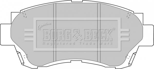 Borg & Beck BBP1377 - Bremžu uzliku kompl., Disku bremzes autodraugiem.lv