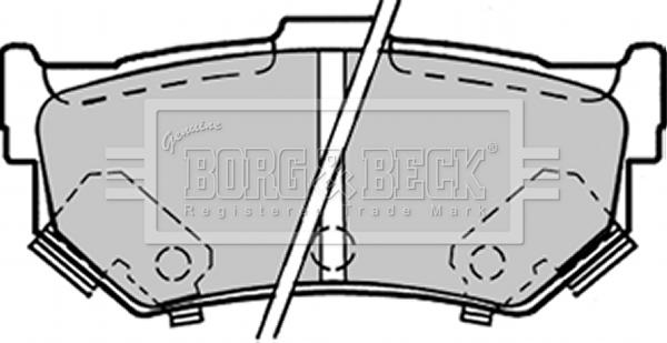 Borg & Beck BBP1298 - Bremžu uzliku kompl., Disku bremzes autodraugiem.lv