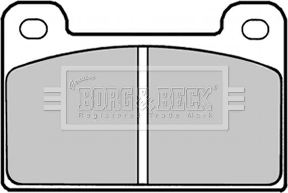 Borg & Beck BBP1292 - Bremžu uzliku kompl., Disku bremzes autodraugiem.lv