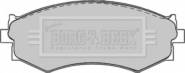 Borg & Beck BBP1240 - Bremžu uzliku kompl., Disku bremzes autodraugiem.lv