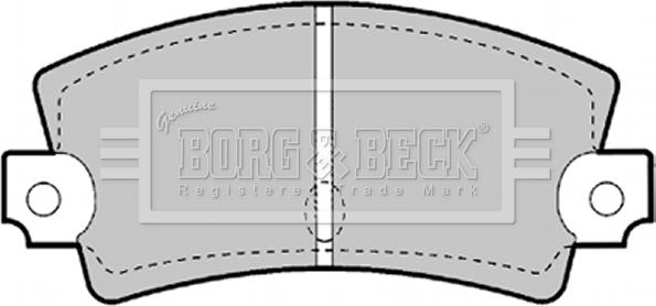 Borg & Beck BBP1247 - Bremžu uzliku kompl., Disku bremzes autodraugiem.lv