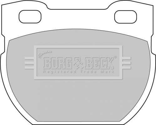 Borg & Beck BBP1250 - Bremžu uzliku kompl., Disku bremzes autodraugiem.lv
