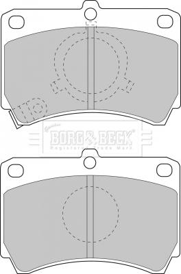 Borg & Beck BBP1269 - Bremžu uzliku kompl., Disku bremzes autodraugiem.lv