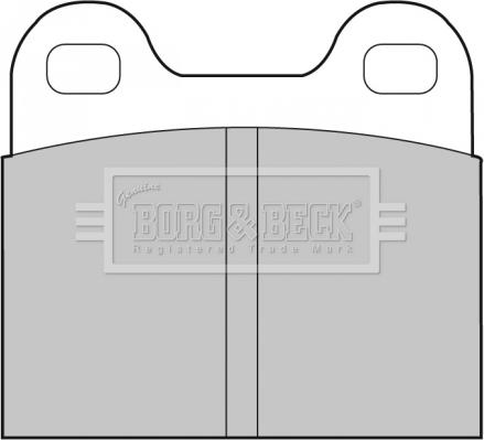 Borg & Beck BBP1260 - Bremžu uzliku kompl., Disku bremzes autodraugiem.lv