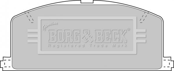 Borg & Beck BBP1267 - Bremžu uzliku kompl., Disku bremzes autodraugiem.lv