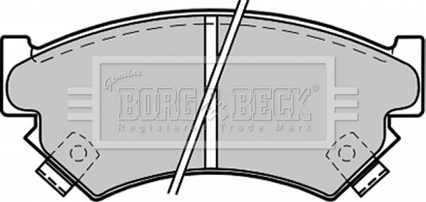 Borg & Beck BBP1215 - Bremžu uzliku kompl., Disku bremzes autodraugiem.lv