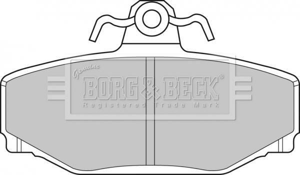 Borg & Beck BBP1218 - Bremžu uzliku kompl., Disku bremzes autodraugiem.lv