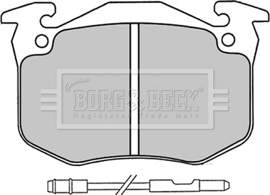 Borg & Beck BBP1230 - Bremžu uzliku kompl., Disku bremzes autodraugiem.lv