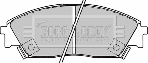 Borg & Beck BBP1232 - Bremžu uzliku kompl., Disku bremzes autodraugiem.lv