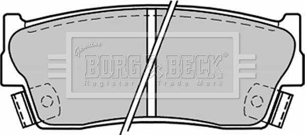 Borg & Beck BBP1228 - Bremžu uzliku kompl., Disku bremzes autodraugiem.lv