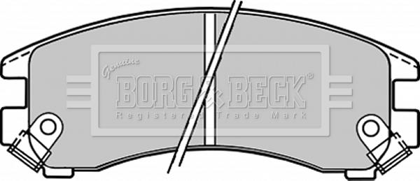 Borg & Beck BBP1223 - Bremžu uzliku kompl., Disku bremzes autodraugiem.lv