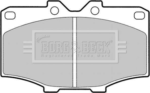 Borg & Beck BBP1278 - Bremžu uzliku kompl., Disku bremzes autodraugiem.lv