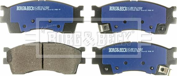 Borg & Beck BBP1792 - Bremžu uzliku kompl., Disku bremzes autodraugiem.lv