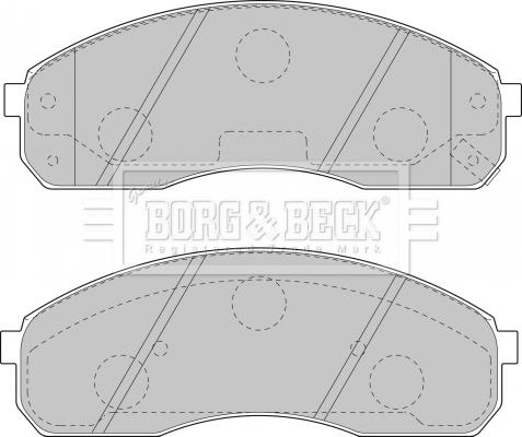 Borg & Beck BBP1749 - Bremžu uzliku kompl., Disku bremzes autodraugiem.lv