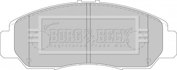 Borg & Beck BBP1741 - Bremžu uzliku kompl., Disku bremzes autodraugiem.lv