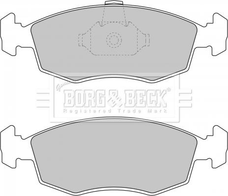 Borg & Beck BBP1748 - Bremžu uzliku kompl., Disku bremzes autodraugiem.lv
