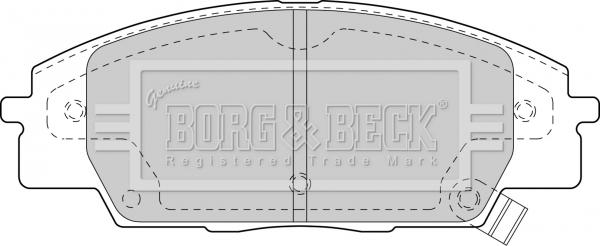 Borg & Beck BBP1742 - Bremžu uzliku kompl., Disku bremzes autodraugiem.lv